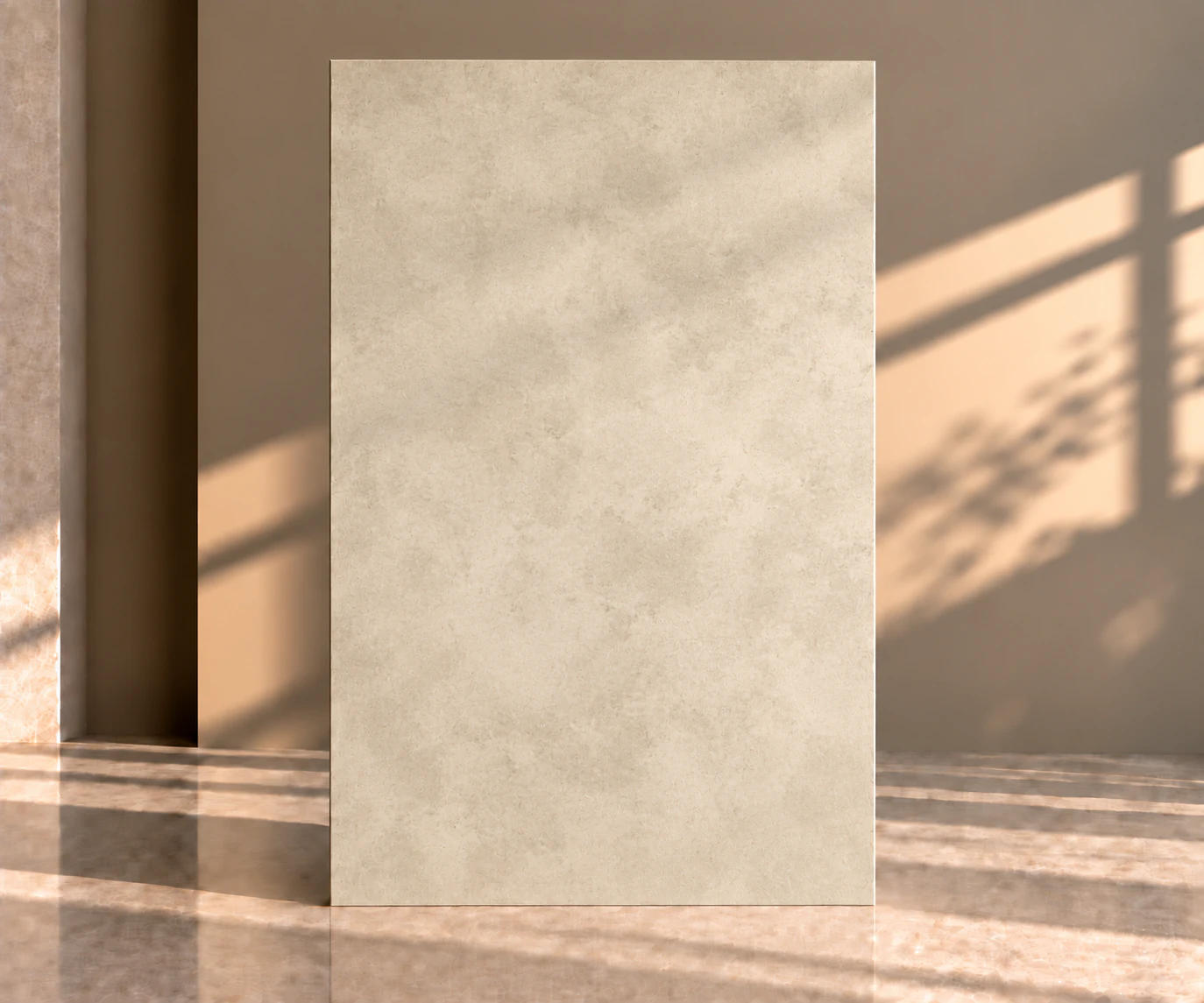 Limewash Beige flat wood panels