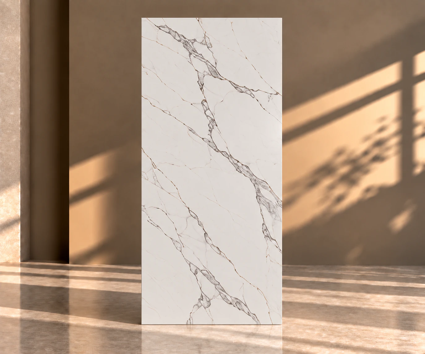 Calacatta marble look panels